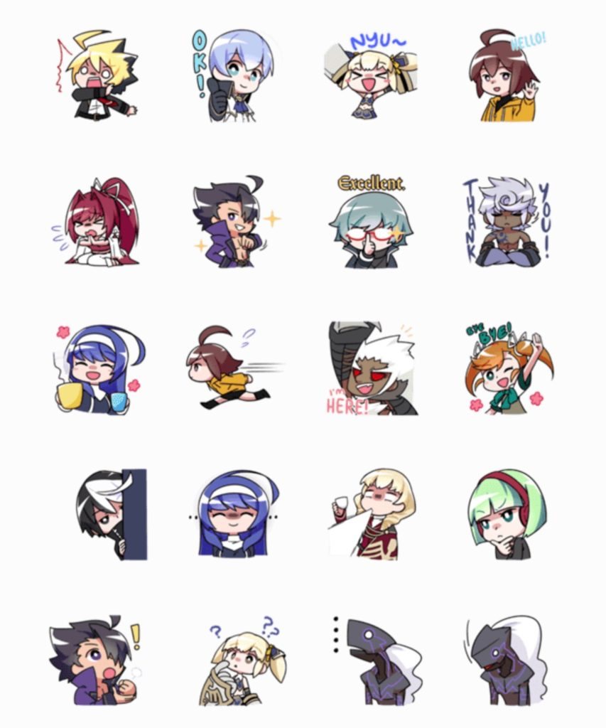 アンダーナイトのアクリルスタンドとLINEスタンプ